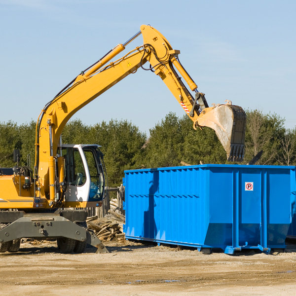 are there any restrictions on where a residential dumpster can be placed in Okeana